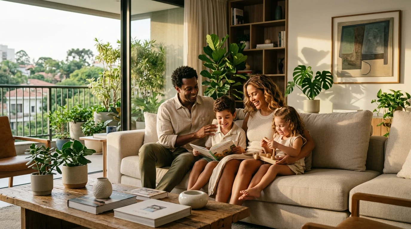 Família tranquila e amparada pela Leme & Viana Seguros